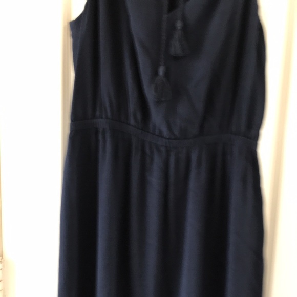 Madewell fully lined maxi dress with elastic waist and side slits. New! - Picture 3 of 10